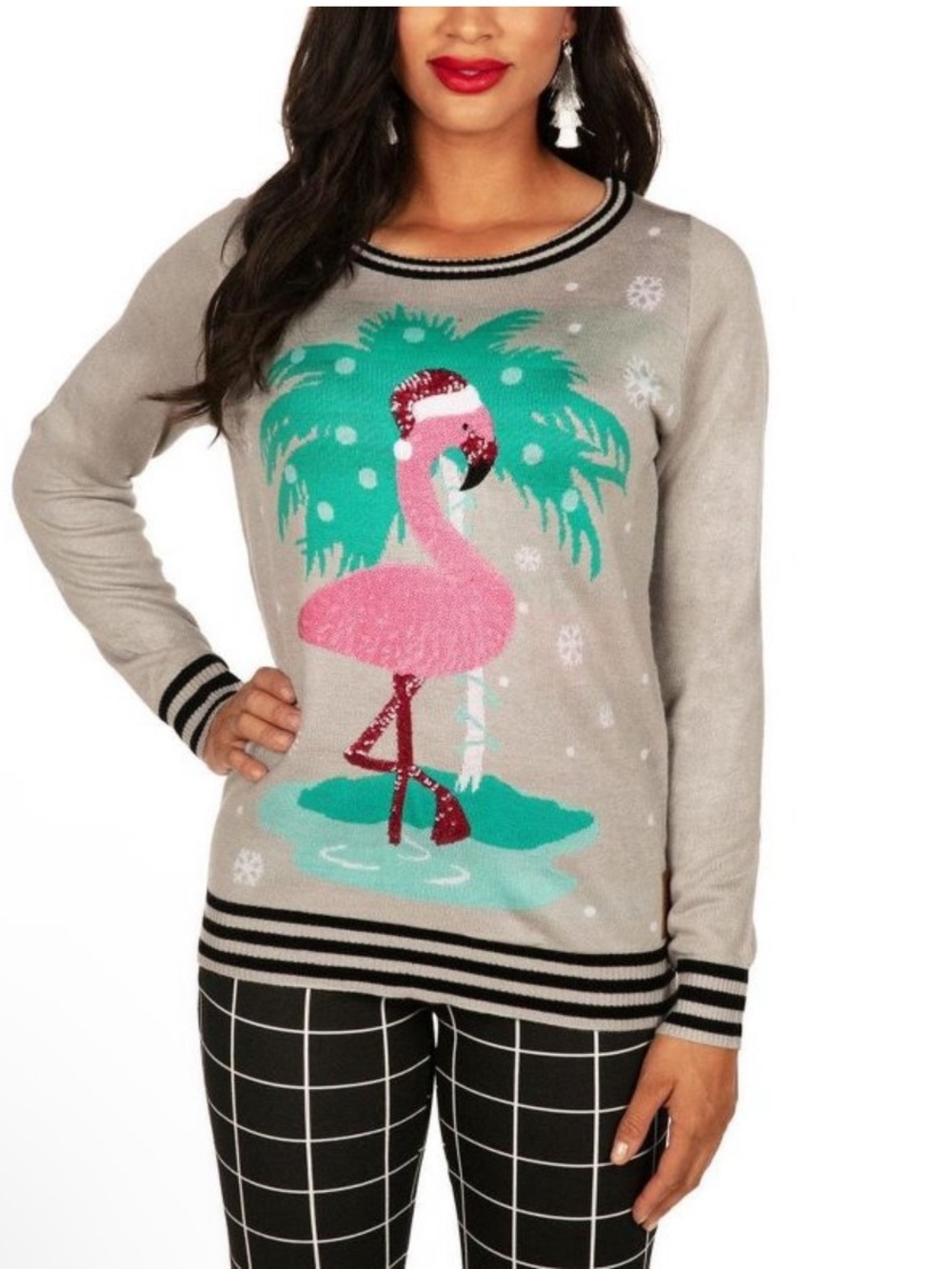 Tipsy Elves Women's Sequin
Flamingo Sweater M